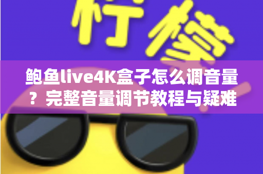 鲍鱼live4K盒子怎么调音量？完整音量调节教程与疑难解答指南