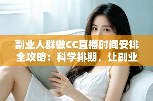 副业人群做CC直播时间安排全攻略：科学排期，让副业收入与主业生活两不误