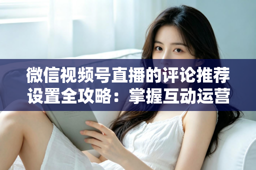 微信视频号直播的评论推荐设置全攻略：掌握互动运营核心技巧，让直播间人气与转化双提升