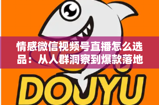 情感微信视频号直播怎么选品：从人群洞察到爆款落地的全流程实战指南