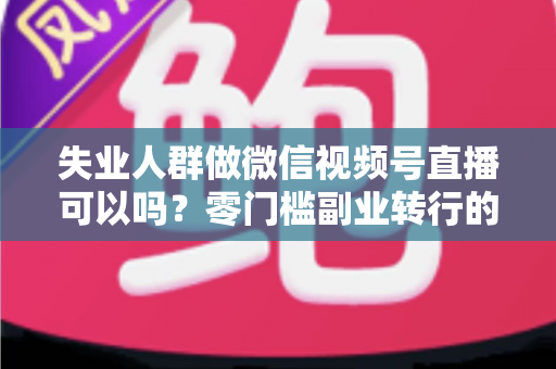 失业人群做微信视频号直播可以吗？零门槛副业转行的真实答案与实操指南