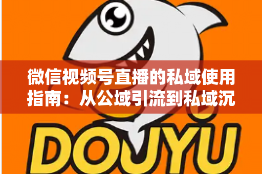 微信视频号直播的私域使用指南:从公域引流到私域沉淀的全链路实战方案 微信视频号直播的私域使用指南:从公域引流到私域沉淀的全链路实战方案