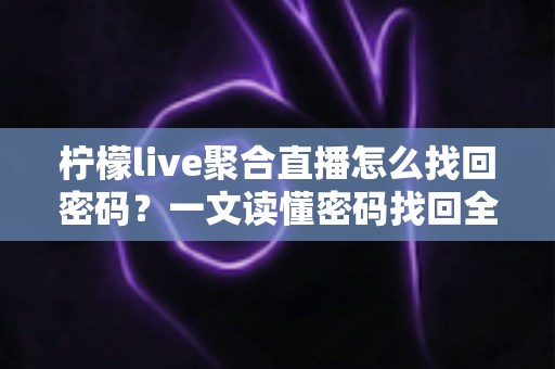 柠檬live聚合直播怎么找回密码？一文读懂密码找回全流程与账号安全防护技巧