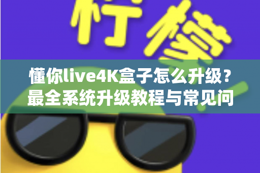 懂你live4K盒子怎么升级？最全系统升级教程与常见问题解答